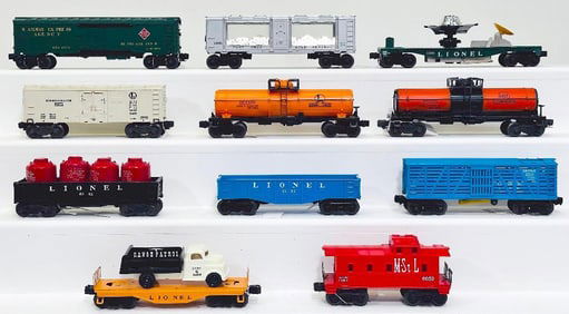 Lionel Postwar O Gauge Eleven (11) Assorted Freight Cars