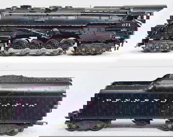 Lionel Postwar O Gauge 671 Steam Locomotive and 2046W -50 Tender
