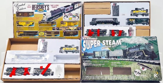 K-Line Modern O Gauge Hershey's 100th Anniversary Steam Freight Set/Reading Super Steam Freight Set