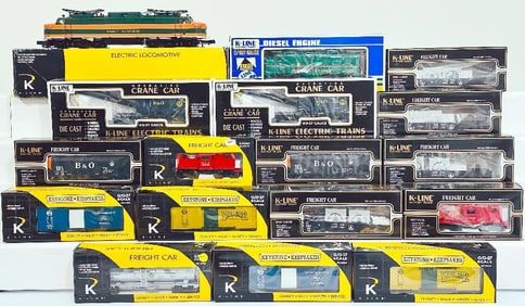 K-Line Modern O Gauge Great Northern EP -5 Electric Engine/Pennsylvania PRR Alco A Powered Unit