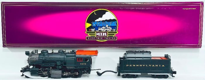 MTH Modern O Gauge Pennsylvania 2 - 8 - 0 H10s Consolidation Steam Locomotive and Tender with PS 2.0