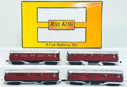 MTH Modern O Gauge Metropolitan Transportation Authority R21 4 Car Subway Set with PS 2.0 Boxed