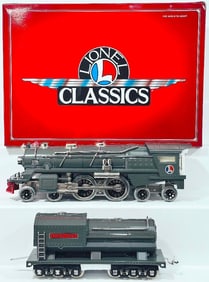 Lionel Modern Classics Standard Gauge 400E Gunmetal Steam Locomotive and Tender Boxed
