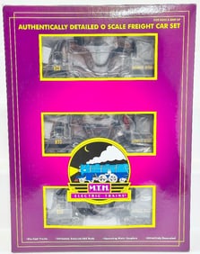 MTH Modern O Gauge Armco Steel 3 Car Slag Car Set Boxed