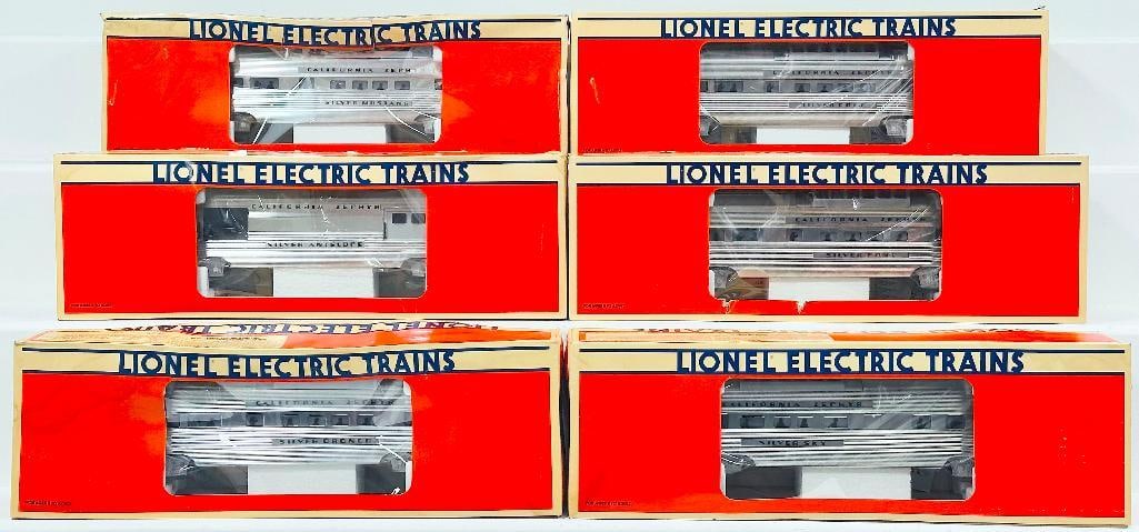 Lionel Modern O Gauge Six (6) Assorted California Zephyr Passenger Cars Boxed (1 of 5)