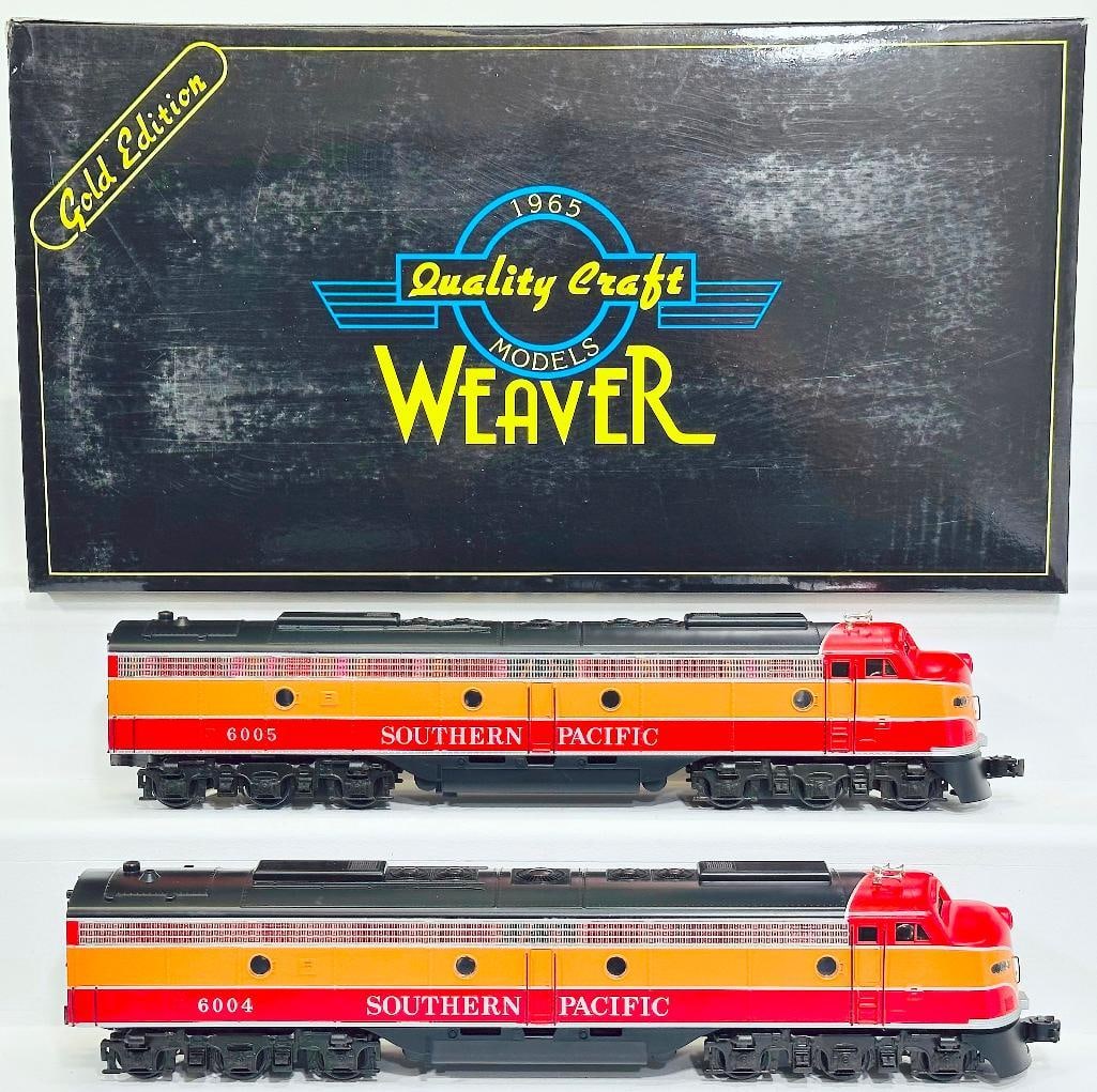 Weaver Modern O Gauge Southern Pacific Daylight EMD E - 8 AA Diesel Units with PS 1.0 Boxed (1 of 7)