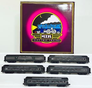MTH Modern O Gauge New York Central?TT Gray 5 Car 70 foot ABS 2?two-tone Gray Madison Passenger Set
