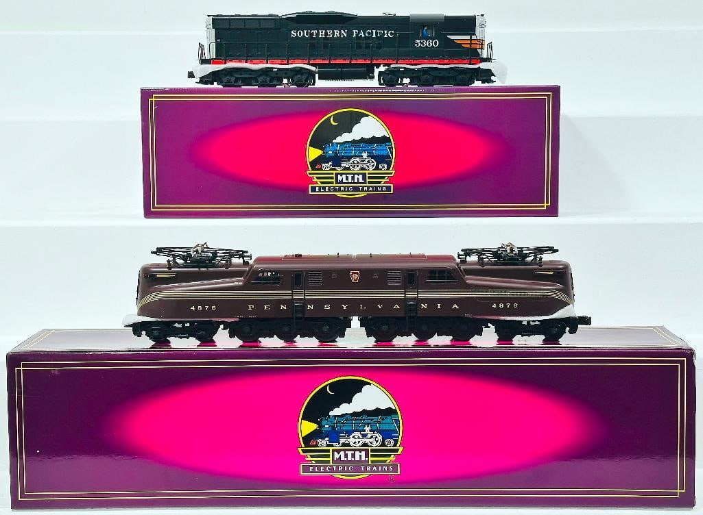 MTH Modern O Gauge Southern Pacific EMD SD?9 Diesel Switcher and Pennsylvania Scale GG?1 Electric (1 of 8)