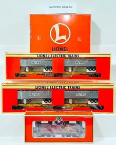 Lionel Modern O Gauge Southern TTUX Flat Car Boxed X2/Santa Fe Extended Vision Caboose/1996 Service