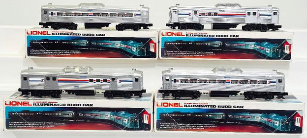 Lionel Modern O Gauge Amtrak 90 Passenger RDC?1/Amtrak Dummy RDC?4 Baggage and Mail Car/Amtrak RDC