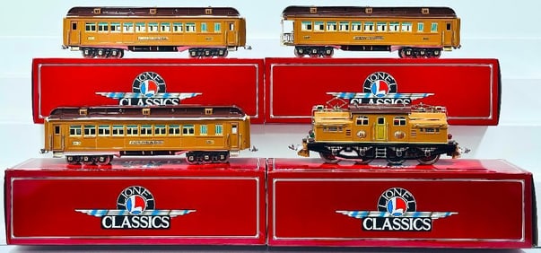 Lionel Modern Classics Standard Gauge Two-Tone Brown 408E Electric Locomotive/3 Car Passenger Set