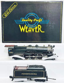 Weaver Modern O Gauge Pennsylvania K - 4S 4 - 6 - 2 Steam Locomotive and Tender with PS 1.0 Boxed