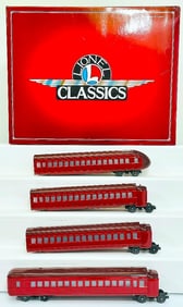 Lionel Modern Classics O Gauge Four (4) Rail Chief Cars Boxed