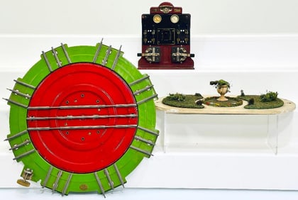 Lionel Prewar Standard Gauge 200 Crossover Track Section/440C Panel Board/914 Park Landscape