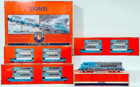 Lionel Modern O Gauge SD - 70 Maersk Maxi- Stack Set Boxed