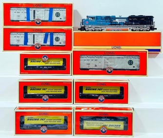 Lionel O Gauge Missouri Pacific Heritage SD - 70 ACE Diesel Locomotive/Eight Assorted Freight Cars