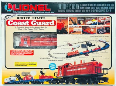 Lionel Modern O Gauge United States Coast Guard Switcher Freight Set Boxed