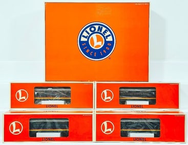 Lionel Modern O Gauge Kansas City Aluminum Passenger Car 4 Pack Boxed