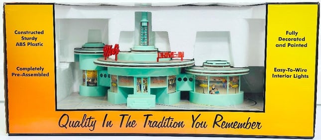 MTH Modern Rail King O Gauge Operating Mel's Drive-In Diner Boxed