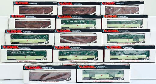 Lionel Modern O Gauge Eight (8) Assorted Northern Pacific Passenger Cars and Six Assorted PA Cars