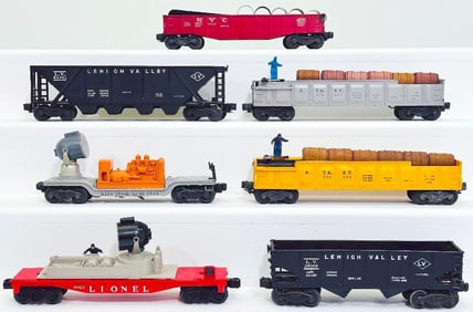 Lionel Postwar O Gauge Seven (7) Assorted Freight Cars
