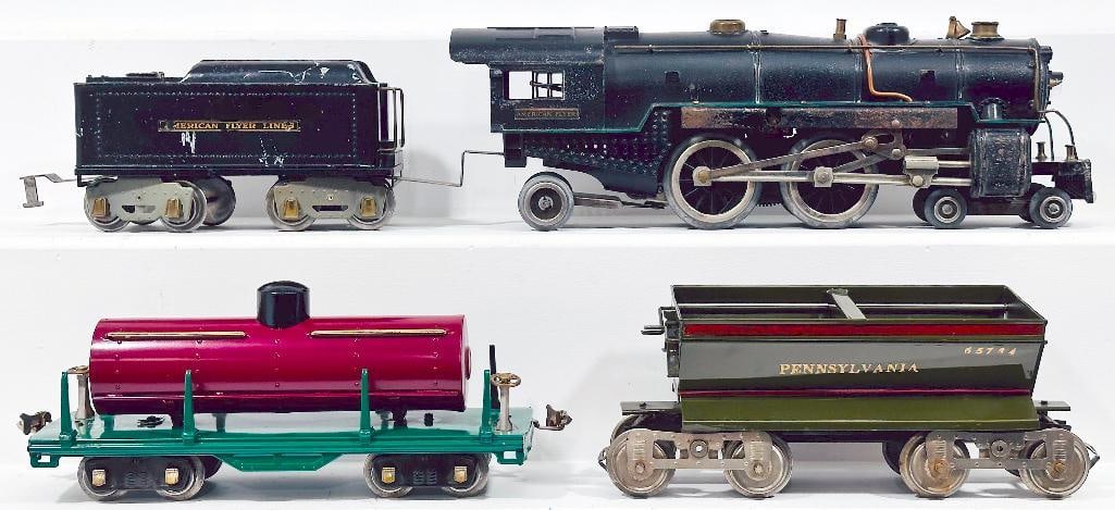 American Flyer Prewar Wide Gauge 4664 Locomotive and 4671 Tender (1 of 6)