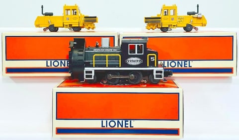 Lionel Modern O Gauge NYC Rotary Snowplow Motorized Unit/Union Pacific Ballast Tamper X2 Boxed