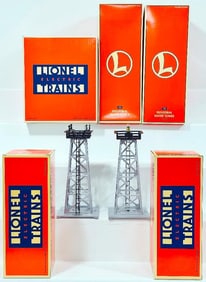 Lionel Modern Operating Coaling Station/Rotary Beacon/395 Replica Floodlight Tower/193 Replica