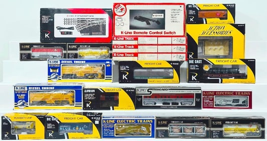 K-Line Modern O Gauge NYC MYX Operating Milk Car with unloading platform/Assorted Freight Cars
