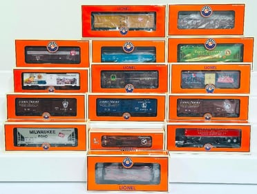Lionel O Gauge Fifteen (15) Assorted Freight Cars Boxed