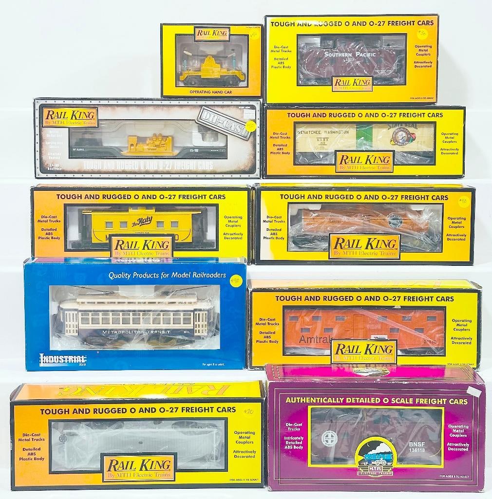 MTH Modern O Gauge Ten (10) Assorted Freight Cars Boxed (1 of 5)