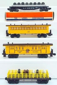 Lionel Postwar O Gauge 6262 Wheel Car/1865 - 1866 - 1887 Old-Time Freight Cars