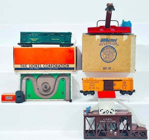 Lionel Postwar O Gauge 397 Operating Coal Loader/3656 Operating Horse Car & Corral/352 Icing Station