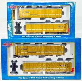 Atlas Modern O Gauge Articulated Covered Auto Carrier TTX 2 Cars Boxed X2