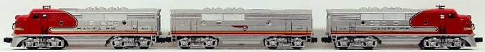 Lionel Modern O Gauge Santa Fe 8100 - 8102 - 8103 A - B - A Diesel Units
