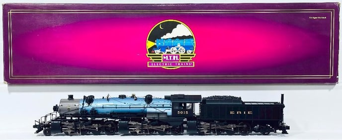 MTH Modern O Gauge Premier Erie 2–8 –8–8–2 Triplex Steam Locomotive and Tender with PS 2.0