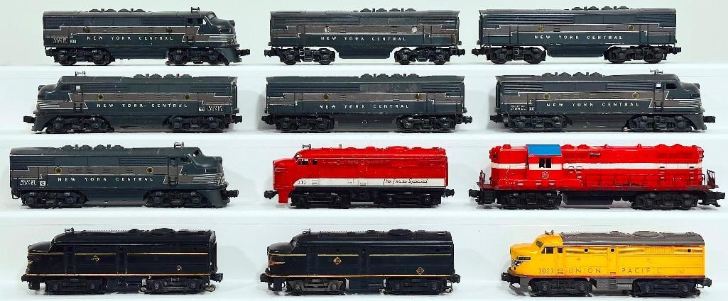 Lionel Postwar O Gauge Seven (7) Assorted New York Central F3 Units/2348 Minneapolis and St. Paul (1 of 6)