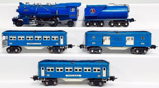 Lionel Prewar O Gauge 263E Blue Comet Passenger Set
