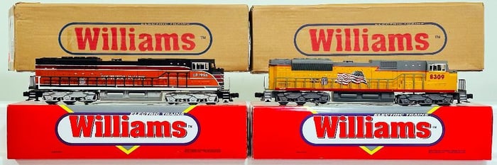 Williams Modern O Gauge SD 90 Southern Pacific Switcher Locomotive and SD 90 Union Pacific Building