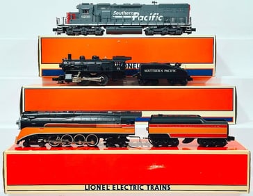 Lionel Modern O Gauge Southern Pacific GS – 2 Daylight 4 – 8 – 4 Locomotive and Tender/SD40