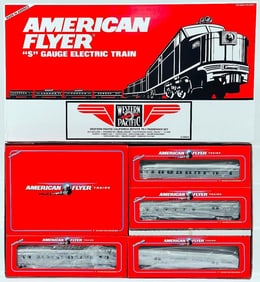 American Flyer Lionel Modern S Gauge Western Pacific California Zephyr PA-1 Passenger Set Boxed