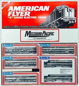 American Flyer Lionel Modern S Gauge Missouri Pacific PA-1 Passenger Set Boxed