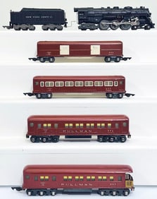 American Flyer Postwar S Gauge 5640 New York Central Locomotive and Tender and 494 - 495 - 496 - 497