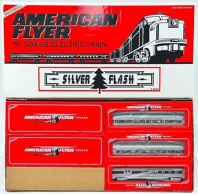 American Flyer Lionel Modern S Gauge Silver Flash Passenger Set Boxed