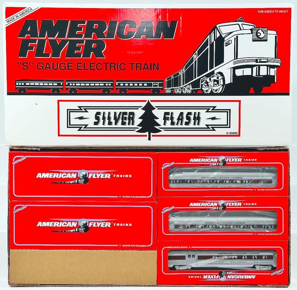 American Flyer Lionel Modern S Gauge Silver Flash Passenger Set Boxed (1 of 9)