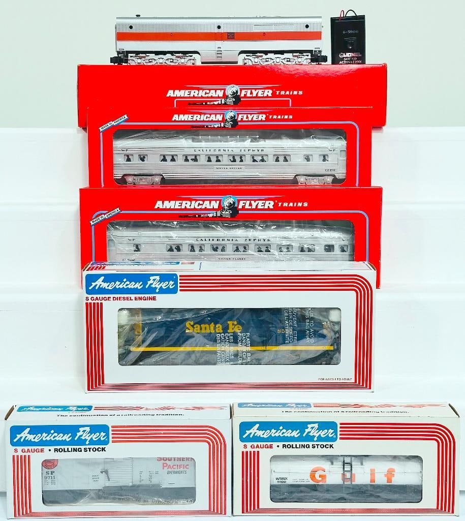 American Flyer Lionel Modern S Gauge Western Pacific B Unit with Rail sounds-Santa Fe GP-9 Nonpower (1 of 9)