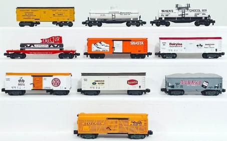 American Flyer Modern S Gauge Ten (10) Assorted Custom Painted Freight Cars