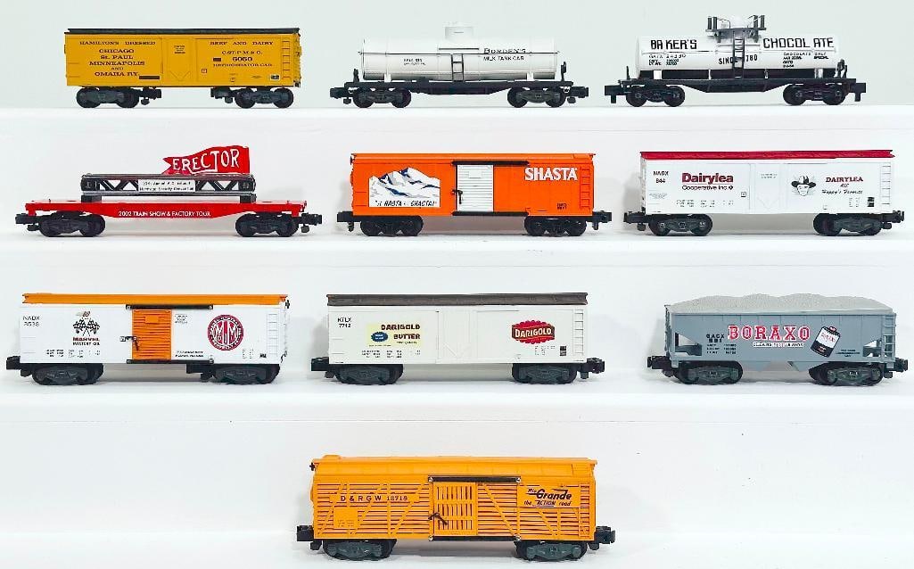 American Flyer Modern S Gauge Ten (10) Assorted Custom Painted Freight Cars (1 of 6)