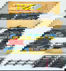 American Flyer S Gauge Set No. 4605 The Pennsylvania Freight Train from 1947 Boxed