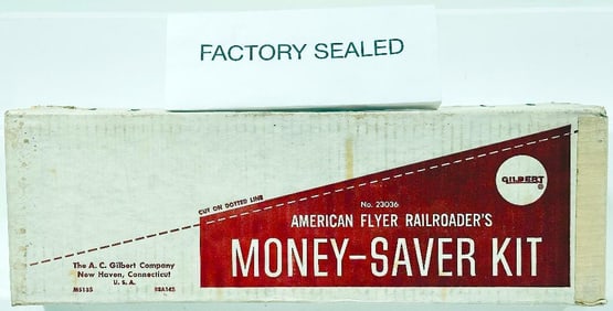 American Flyer Postwar S Gauge 23036 Railroad Set Sealed Box